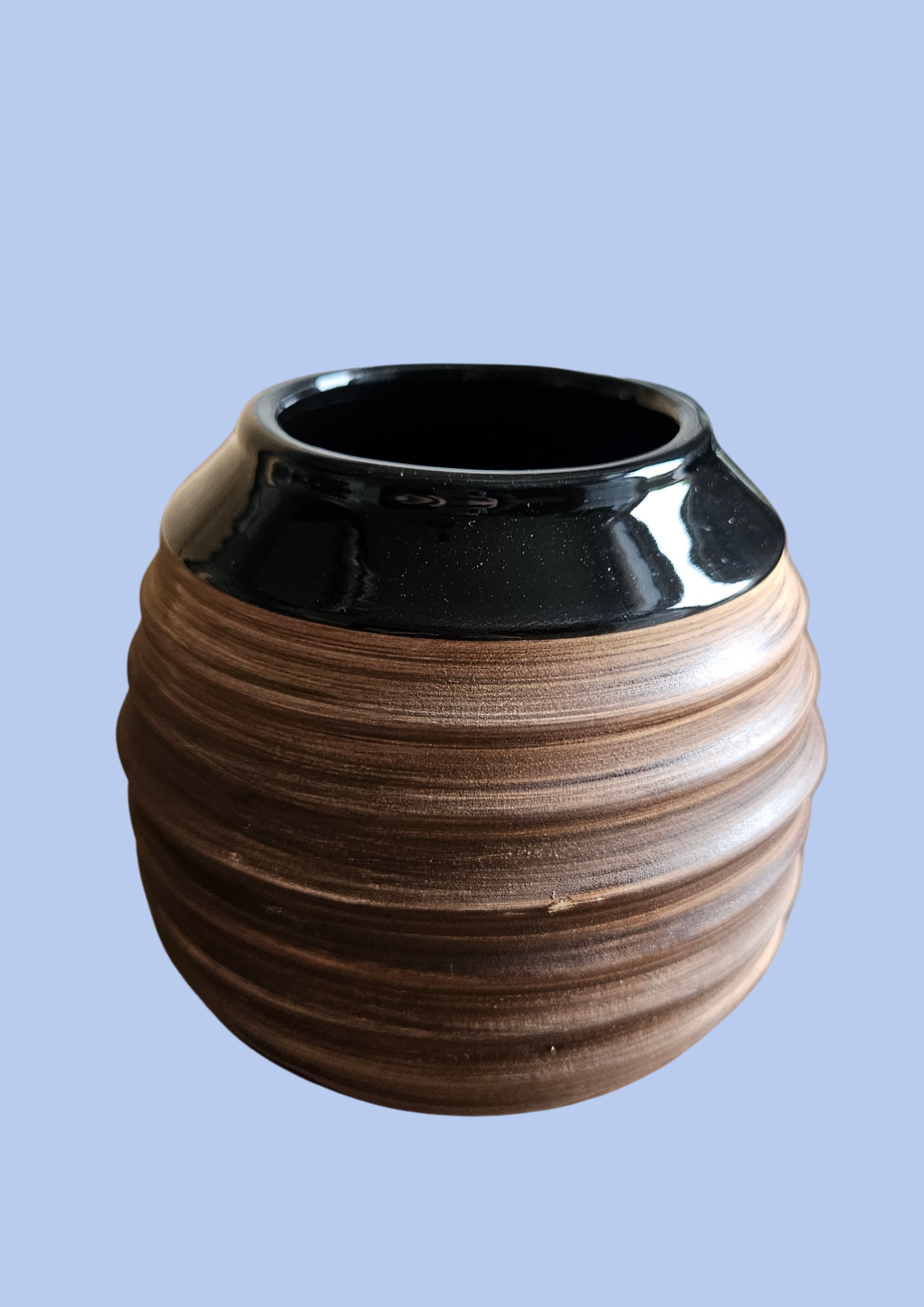 Keramische Maté Gourd Zwart